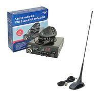 Paquete CB Radio Escort HP 8024 ASQ + Antena CB PNI Extra 48 con Base magnética