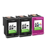 Paquete Combinado Compatible con Cartucho de Tinta Coraljet 65xl para impresoras 3700 3752 3755 3772 2652 2600 5055 5000 5052 5070(2xBlack and 1xColor)