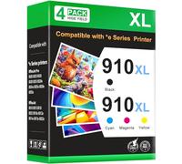 Paquete combinado de cartuchos de tinta 910XL de repuesto compatibles con HP 910 XL HP910, funciona con OfficeJet Pro 8010e 8015e 8022e 8020e 8025e 8028e 8035e Series