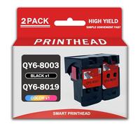 Paquete Combinado de Cartuchos de Tinta compatibles QY6-8003 QY6-8019 y Cabezales de impresión BH-7 CH-7 para impresoras Canon P-IXMA de Las Series G1000 G1010 G2000 G2010 G3000 G3010,Set Combo-1 Set