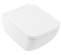 Paquete combinado de inodoro Collaro de Villeroy & Boch, rectangular, suspendido, DirectFlush, 375x560x340mm, 4626HS01, Color: blanco-alpino