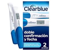 Paquete combinado test de embarazo Clearblue Ultratemprana con doble verificación y fecha, Resultados 6 días antes (test visual) con indicación de semanas de embarazo (test digital), Kit de 2 pruebas