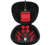 Paquete completo de componentes para Xbox Elite Controller Series 2. Los accesorios incluyen 1 funda de transporte, 1 base de carga, 4 paletas, 4 palas, 1 Dpad, 1 cable de carga y 1 herramienta de