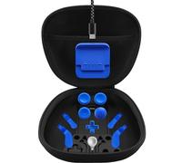 Paquete completo de componentes para Xbox Elite Controller Series 2. Los accesorios incluyen 1 funda de transporte, 1 base de carga, 4 paletas, 4 palas, 1 Dpad, 1 cable de carga y 1 herramienta de
