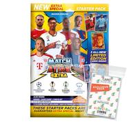 Paquete con Match Attax Champions League 2023/24 EXTRA - Tarjetas comerciales - 1 Starter + Cubiertas exclusivas de Collect-it