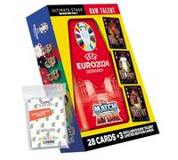 Paquete con Match Attax UEFA Euro 2024 Germany - 1 Mini Tin Box Raw Talent + Cubiertas exclusivas para coleccionar