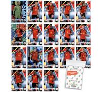 Paquete con Match Attax UEFA Euro 2024 Germany - Paquete de equipo - Bélgica + fundas exclusivas Collect-it
