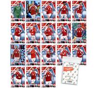 Paquete con Match Attax UEFA Euro 2024 Germany - Paquete de equipo - Dinamarca + fundas exclusivas Collect-it