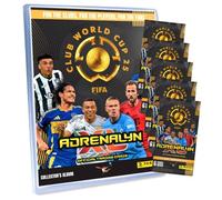 Paquete con Panini FIFA Club World Cup 2025 - Tarjetas coleccionables del Mundial Mundial - 1 carpeta + 5 sobres + tarjeta de cumpleaños exclusiva