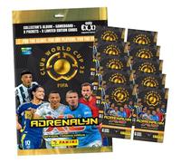 Paquete con Panini FIFA Club World Cup 2025 - Tarjetas coleccionables del Mundial Mundial - Selección + Tarjeta de cumpleaños exclusiva (1 Starter + 10 Booster)