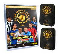 Paquete con Panini FIFA Club World Cup 2025 - Tarjetas de trading del Mundo - 1 carpeta + 2 latas de lata + tarjeta de cumpleaños exclusiva