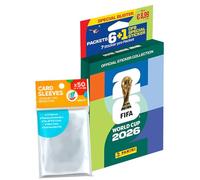 Paquete con pegatinas del Mundial 2026 + fundas exclusivas de collect-it (1 blíster ecológico #1 (6 sobres))