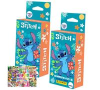 Paquete con tarjetas Panini Stitch - (2025) Stitch Trading Cards - Selección + tarjeta de cumpleaños exclusiva (2 blísteres)