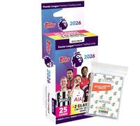 Paquete con topps - Premier League 2025/26 Trading Cards + fundas exclusivas Collect-it (1 blíster al azar)