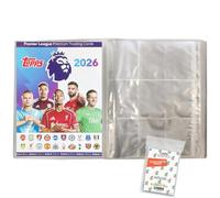 Paquete con topps - Premier League 2025/26 Trading Cards + fundas exclusivas Collect-it (1 carpeta vacía)