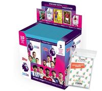 Paquete con topps - Premier League 2025/26 Trading Cards + fundas exclusivas Collect-it (1 pantalla (28 Booster))