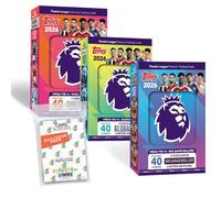 Paquete con topps - Premier League 2025/26 Trading Cards + fundas exclusivas Collect-it (las 3 cajas Mega Tin diferentes)