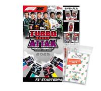 Paquete con topps - Turbo Attax Fórmula 1 2025 - Tarjetas comerciales + fundas exclusivas Collect-it (1 Principiante)