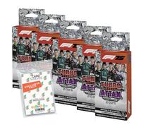 Paquete con topps - Turbo Attax Fórmula 1 2025 - Tarjetas comerciales + fundas exclusivas Collect-it (5 blísteres)