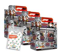 Paquete con topps - Turbo Attax Fórmula 1 2025 - Tarjetas de trading + fundas exclusivas Collect-it (3 pantallas (72 Booster))