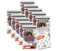 Paquete con topps - Turbo Attax Fórmula 1 2025 - Trading Cards + fundas exclusivas Collect-it (10 Booster)
