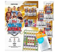 Paquete con UCC Match Attax Champions League 2026/27 Trading Cards - 1 Starter + 5 Booster + Fundas exclusivas Collect-it