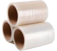 Paquete de 1 a 3 Rollos de Repuesto de PelíCula Protectora para Pisos para Dispensador de Cubrezapatos, PelíCula Desechable para Zapatos, Tres Colores(3 Roll*7.5CM+15CM)