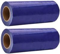 Paquete de 1 a 3 Rollos de Repuesto de PelíCula Protectora para Pisos para Dispensador de Cubrezapatos, PelíCula Desechable para Zapatos, Tres Colores(B 2Roll*3.5CM+15CM)