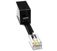 Paquete de 1 adaptador de cable de línea telefónica a Ethernet RJ11 hembra a RJ45 macho para servicio telefónico fijo