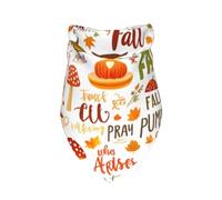 Paquete de 1 Bandana para Perro con Estampado Hola Otoño y El Otoño está Aquí. Bufanda Triangular Premium Lavable, Accesorios de cumpleaños para Mascotas para Perros Grandes neutros.