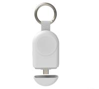 Paquete de 1 cargador de reloj portátil de 1200 mAh para relojes Galaxy y Pixel, estación de carga inalámbrica compacta de ABS para viajes y uso en la oficina, blanco (blanco)