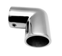 Paquete de 1 conector de tubo cruzado marino de 2 vías, acero inoxidable pesado 316 para barcos, tubo de mano para yates, codo de 90 grados (1, tamaño: 32,4 mm)