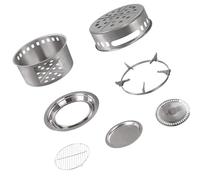 Paquete de 1 estufa de combustión de recursos renovables para mochileros, utiliza aerosoles acumulados que eliminan los botes de carbón pesado, estufa de cocina portátil de acero inoxidable para