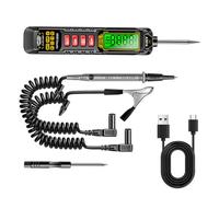 Paquete de 1 herramienta analítica de plan compacto para pruebas de circuitos eléctricos en automóviles, generadores, remolques, probador inteligente