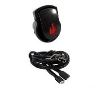 Paquete de 1 interruptor electrónico de botón de encendido, módulo de botón de encendido de repuesto para parrilla para Char Broil DIY55710881 Interruptor de encendido de parrillas