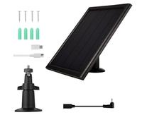 Paquete de 1 panel fotovoltaico 8W5V Fuente de electricidad para cámaras de ejecución permanente Molestar Complementary Arrange Green Solar