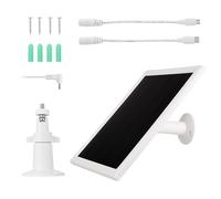 Paquete de 1 panel fotovoltaico de alta potencia de 8 W, puerto de corriente directa, suministro eléctrico consistente para dispositivos transportables, conexión, instalación, cámara de seguridad