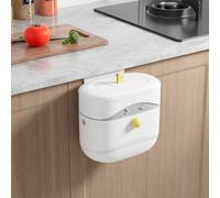 Paquete de 1, Papelera pequeña con para encimera o debajo del fregadero, de de cocina, Papelera colgante, Papelera de cocina plegable para armario/coche con /autocaravana/baño/camping