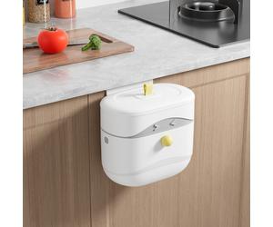 Paquete de 1, Papelera pequeña con para encimera o debajo del fregadero, de de cocina, Papelera colgante, Papelera de cocina plegable para armario/coche con /autocaravana/baño/camping