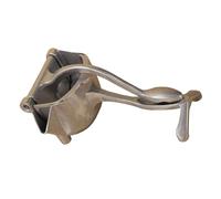 Paquete de 1 prensa de frutas permanente de aluminio con agarre ergonómico para apretar fácilmente, incluye 10 bolsas de filtro Granatum Presser