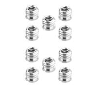 Paquete de 10 1/4 Pulgada A 3/8 Pulgada Convertir Tornillo Adaptador Reductor Conversor de Buje para Trípode Monopie Cabeza de Bola Soporte de Luz de