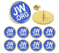 Paquete de 10/20/50/100 pines de solapa de Jw.org a granel, broche de metal para testigos de Jehová, para hombres, mujeres, ropa, bolsos, sombreros, 20mm, Hierro