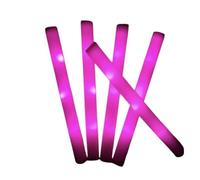 Paquete de 10/20 unidades de barras luminosas LED RGB de colores for fiestas navideñas, cumpleaños y bodas.(10pcs Pink)