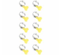 Paquete de 10 abrazaderas de manguera de acero inoxidable, clips de manguera ajustables para dispositivos de sujeción de tubo de 6-12 mm