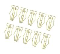 Paquete de 10 abrazaderas de papel de metal contemporáneas para registros de oficina, materiales escolares, proyectos de manualidades y organización de creación, clips de regalo para profesores y