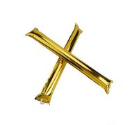 Paquete de 10 accesorios de trueno animador para partidos deportivos y conciertos que crean emoción con efectos de sonido fuertes (plata)