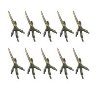 Paquete de 10 accesorios decorativos con forma de garra de pájaro que mejoran el atractivo estético de cualquier habitación o evento, textura de aleación para joyas, dormitorio, decoración colgante