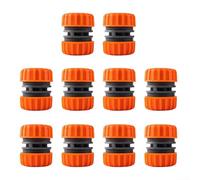 Paquete de 10 acoplamientos de reparación de tuberías de agua para manguera de diámetro interno de 25 mm, kit de reparación de mangueras de jardín de plástico resistente y reparación de fugas de