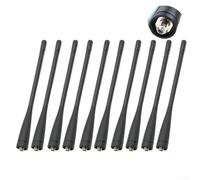 Paquete de 10 antenas UHF para walkie talkie para Kenwood TK3302 TK3107 TK3140 - Antena de radio bidireccional 400-470 MHz para SMA hembra, 15 cm