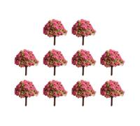 Paquete de 10 árboles de flores en miniatura con diseño dinámico